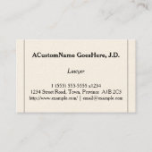 Ondergewaardeerd en  Visitekaartje (Voorkant)