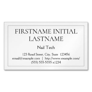 Ondergewaardeerd Nail Tech Magnetisch Visitekaartj Visitekaartje Magneet