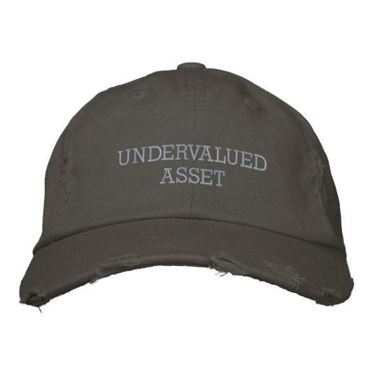 Ondergewaardeerde Asset  Style Distressed Geborduurde Pet (Voorkant)