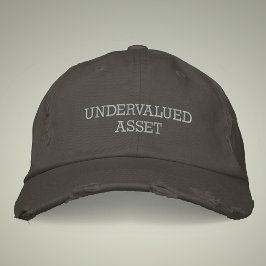 Ondergewaardeerde Asset  Style Distressed Geborduurde Pet