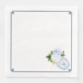 Ondergewaardeerde Chinoiserie Monogram bruiloft Servet (Voorkant)