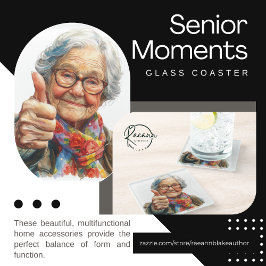 Onderglazen van Senior Momenten Glas Glazen Onderzetter