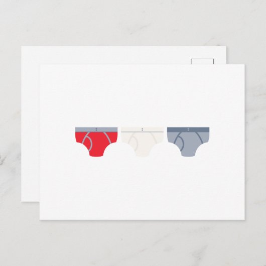 Ondergoed Briefkaart (Voorkant / Achterkant)