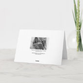 Ondergoed uit naar droog Humor zwart-wit foto Bedankkaart (Achterkant)