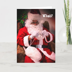 Ondergoed voor Mrs Santa Claus kerstkaart Feestdagen Kaart