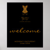 Ondergoed Winkel Lingerie Boetiek Welkom Poster (Voorkant)