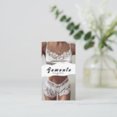 Ondergoed Zakelijke Kaart Visitekaartje (Staand voorkant)