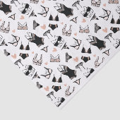 Ondergoedpatroon voor vrijgezellenfeest tissuepapi tissuepapier (Detail)