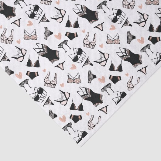 Ondergoedpatroon voor vrijgezellenfeest tissuepapi tissuepapier (Detail)