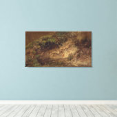 Ondergroei, c.1821 (olie op papier aan boord) canvas afdruk (Insitu (Houten vloer))