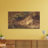 Ondergroei, c.1821 (olie op papier aan boord) canvas afdruk (Insitu (Woonkamer))