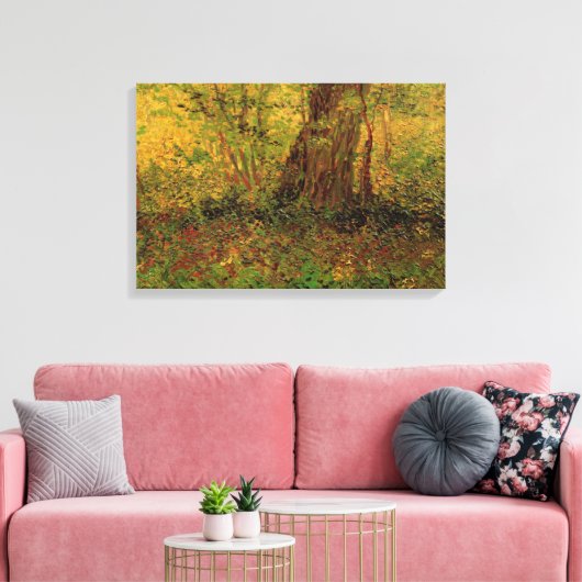 Ondergroei door Vincent van Gogh Canvas Afdruk (Insitu (Woonkamer))