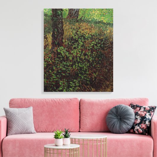 Ondergroei door Vincent van Gogh Canvas Afdruk (Insitu (Woonkamer))