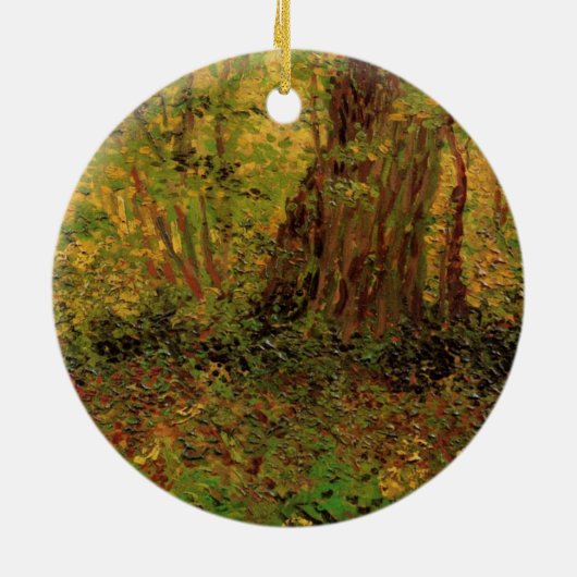 Ondergroei door Vincent van Gogh Keramisch Ornament (Achterkant)