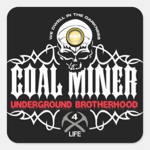ONDERGROND BROTHERHOOD VIERKANTE STICKER