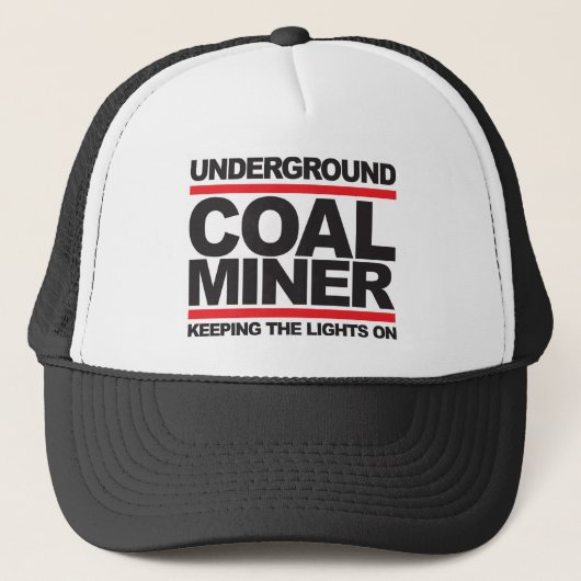 ONDERGROND MINER KOAL.jpg Trucker Pet (Voorkant)