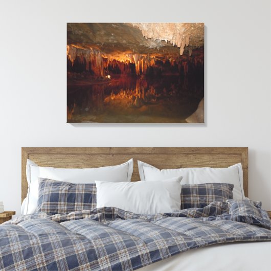 Ondergronds in Luray VA. Canvas Afdruk (Insitu (Slaapkamer))