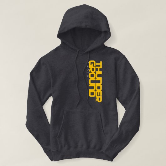 ONDERGRONDS VERTICALE HOODY (Design voorkant)