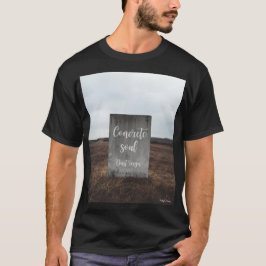 Ondergrondse betonnen streetwear zwarte T-shirt
