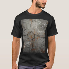 Ondergrondse betonnen zwarte unisex T-shirt Street