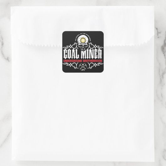 ONDERGRONDSE BROEDERSCHAP VIERKANTE STICKER (Tas)