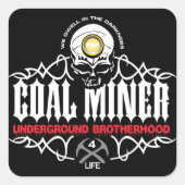 ONDERGRONDSE BROEDERSCHAP VIERKANTE STICKER (Voorkant)