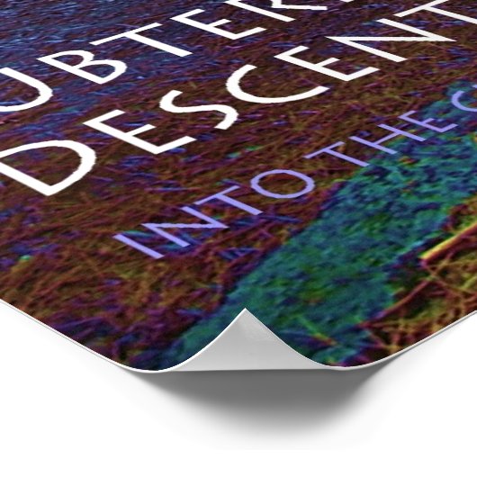 Ondergrondse daling poster (Hoek)