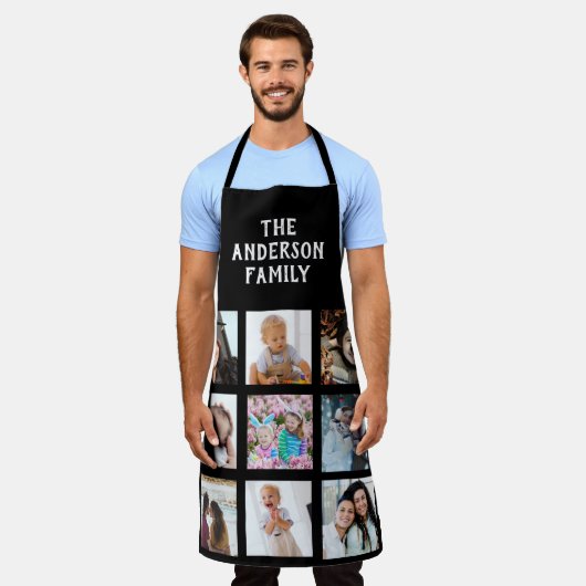 Ondergrondse foto's gepersonaliseerd schort (Gedragen)