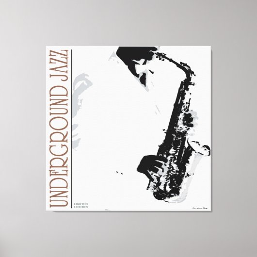 Ondergrondse Jazz Wrapped Canvas Afdruk (Voorkant)