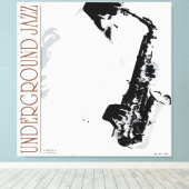 Ondergrondse Jazz Wrapped Canvas Afdruk (Insitu (Houten vloer))