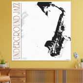 Ondergrondse Jazz Wrapped Canvas Afdruk (Insitu (Woonkamer))