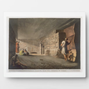 Ondergrondse Kamer bij de Pyramiden te Geeza, p Fotoplaat