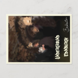 Ondergrondse kluizen in Edinburgh, schotland brief Briefkaart