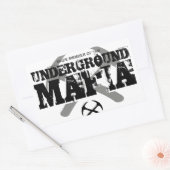 ONDERGRONDSE MAFFIA RECHTHOEKIGE STICKER (Envelop)