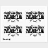 ONDERGRONDSE MAFIA RECHTHOEKIGE STICKER (Vel)