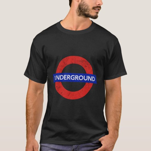 Ondergrondse metro van de buis t-shirt (Voorkant)