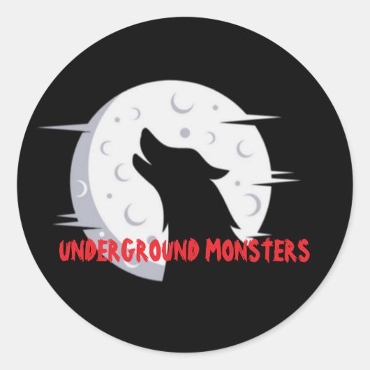 ONDERGRONDSE MONSTERS STICKER (Voorkant)