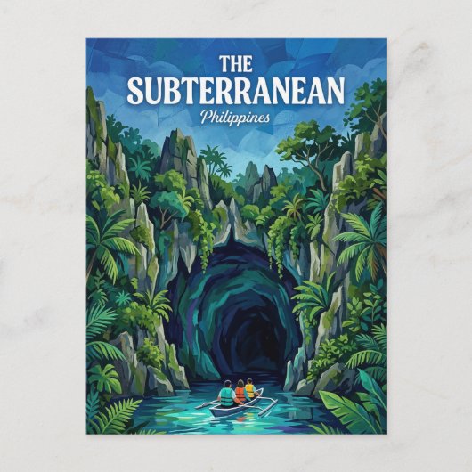 Ondergrondse rivier Filipijnen Briefkaart (Voorkant)