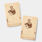 Ondergrondse spoorweg abolitionist Harriet Tubman Badge (Voor- en achterkant)
