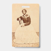 Ondergrondse spoorweg abolitionist Harriet Tubman Badge (Achterkant)