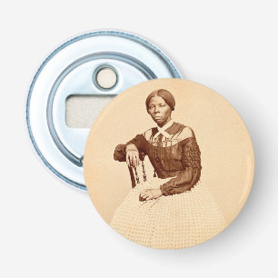 Ondergrondse spoorweg abolitionist Harriet Tubman Button Flesopener