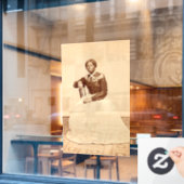 Ondergrondse spoorweg abolitionist Harriet Tubman Raamsticker (Cafe Raam)
