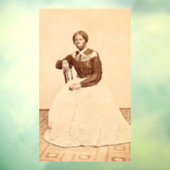 Ondergrondse spoorweg abolitionist Harriet Tubman Raamsticker (Vel 3)