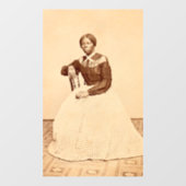 Ondergrondse spoorweg abolitionist Harriet Tubman Raamsticker (Vel)