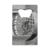 Ondergrondse spoorwegtunneling New York Broadway Creditkaart Flessenopener (Voorkant)
