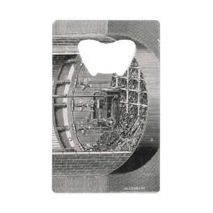 Ondergrondse spoorwegtunneling New York Broadway Creditkaart Flessenopener