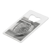 Ondergrondse spoorwegtunneling New York Broadway Creditkaart Flessenopener (Achterkant Gekanteld)