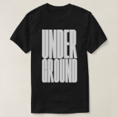 ondergrondse typografie t-shirt (Design voorkant)