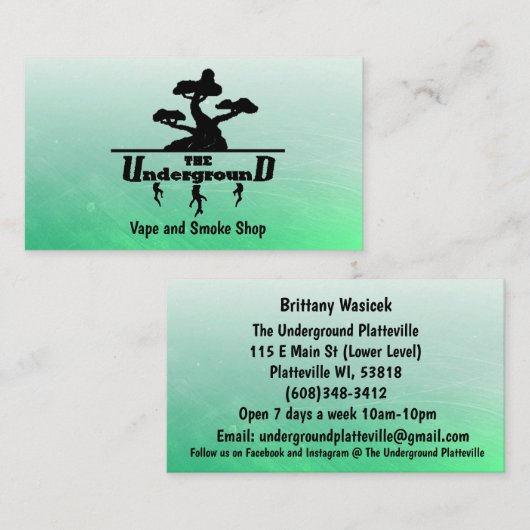 Ondergrondse Visitekaartjes Deel 2 (Voorkant / Achterkant)