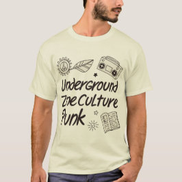 Ondergrondse Zine Cultuur Punk T-shirt